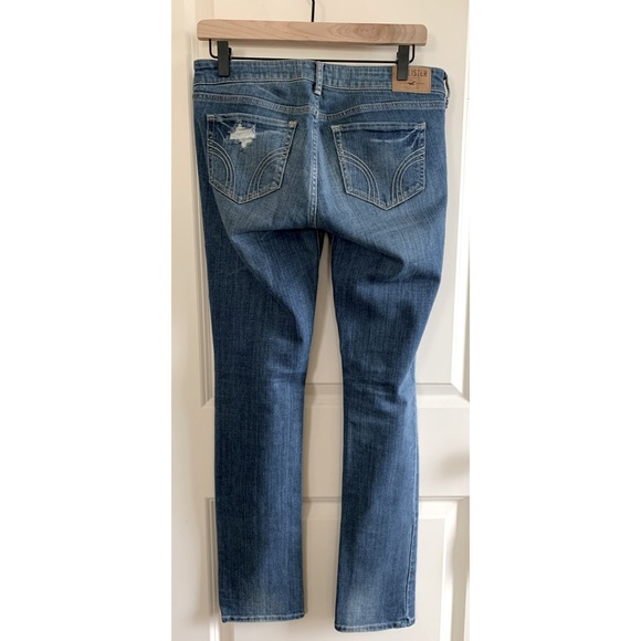 Hollister Distressed Skinny Jeans, Medium Wash, 7 - Picture 2 of 5